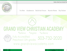 Tablet Screenshot of grandviewacademy.com